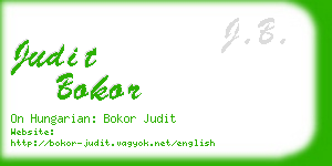 judit bokor business card